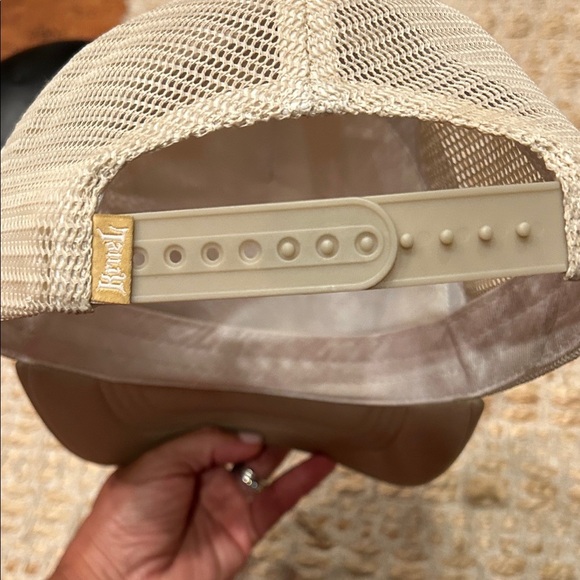 Cream and Tan Trucker Hat - Picture 6 of 6